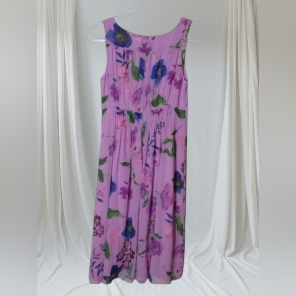 Talbots Dress Pink Floral Plus Size 22wp petite long floral spring Lined… - Picture 1 of 14